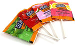 Back packaging text of the thirty-six count assorted fruit flavor sucker bag.