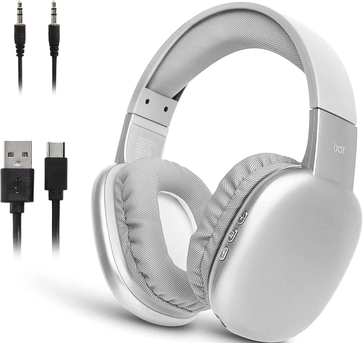 iJoy Ultra Wireless Over-Ear Bluetooth Headphones with Mic, 10H Playtime, Bluetooth Headset with Backup Wire & SD Slot, Wireless Headphones for Work, School & Gym (Green) - Image 10