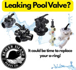 Beaver Island 07-1432 pool valve O ring rubber gasket close up