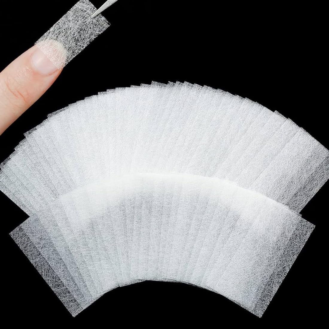 Josojoou 100 Pieces Fiberglass Nail Extension Kit front view