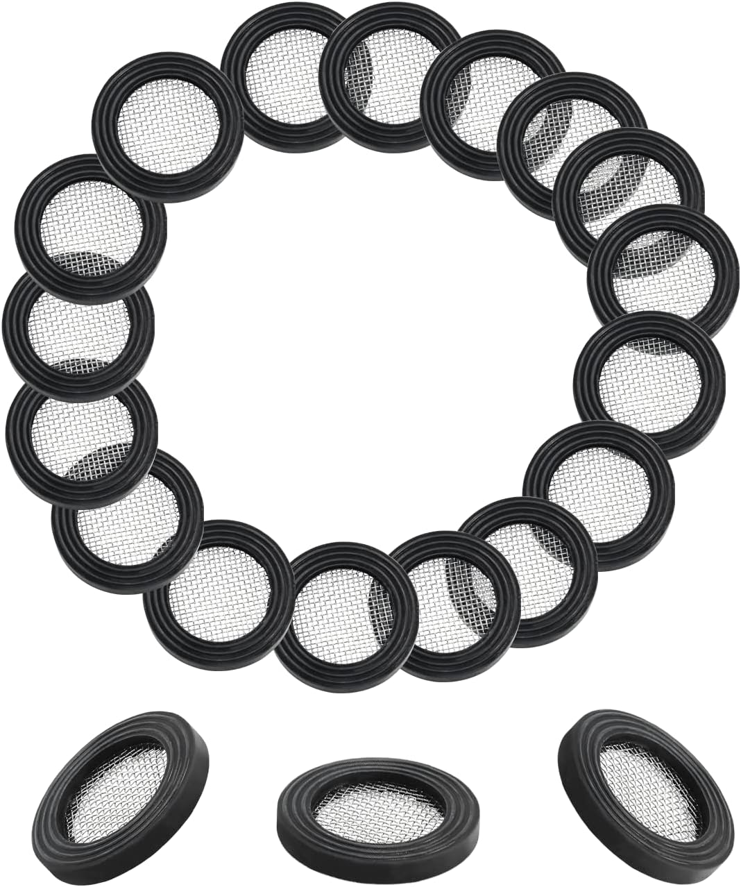 Side profile of suiwotin shower head washer filter set