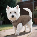 ASENKU Dog Winter Coat Dog Fleece Puffer Jacket for Small Medium Large Dogs | Water-resistant & Windproof Dog Coat, Warm Plush Lining for Cold Weather, Snowproof Dog Puffer Vest with Leash Hole Coffee L - Image 9