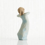Willow Tree Journey figurine styled on a mantel