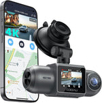 COOAU D30S 4K dash cam front view displaying the main lens and compact design