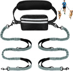 Hands Free Dog Leash, Double Dog Leash with Waist Bag, Back Brace, Double Padded Handles, Running Belt Fanny Pack with Phone, Treat, (Large, 26-120 lbs) - Image 10