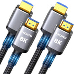 Snowkids 8K HDMI 2.1 Cable 12 ft, Non-Slip Nylon Braided, 48Gbps Ultra High-Speed HDMI Cables Cord, 10K 8K@60Hz, 4K@120Hz Compatible for TV/PS-5/X-box/Projector/Sound System & More - Image 12