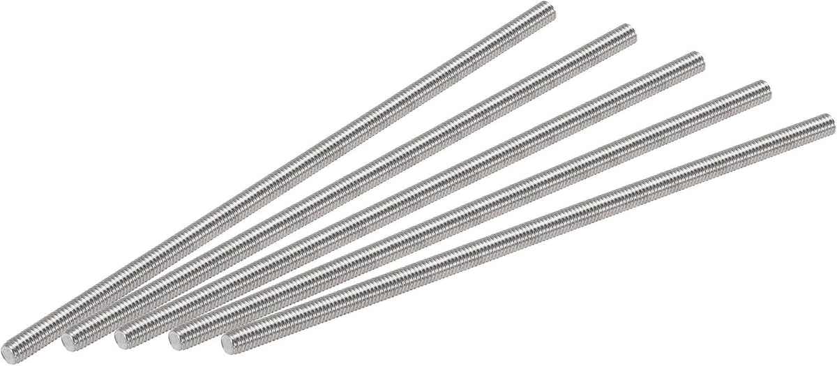 uxcell 12Pcs M3 x 200mm Fully Threaded Rod 304 Stainless Steel Right Hand Long Screws Threads Used for Screw Into Hangers and U-Bolts - Image 14