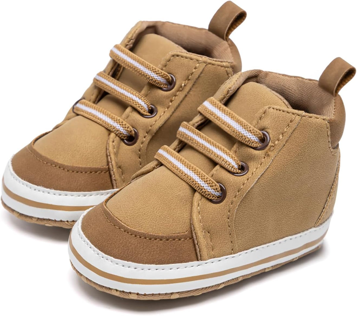 CENCIRILY Baby Boys Girls High Top Sneaker Soft Sole Infant First Walk Shoe | Hook-and-loop strap, Padded ankle collar, Flexible anti-skid outsole, for 0-18 months, Crawling, Daycare and Outings - Image 14