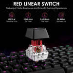 Ollyn wired keyboard connected with magnetic wrist rest attached