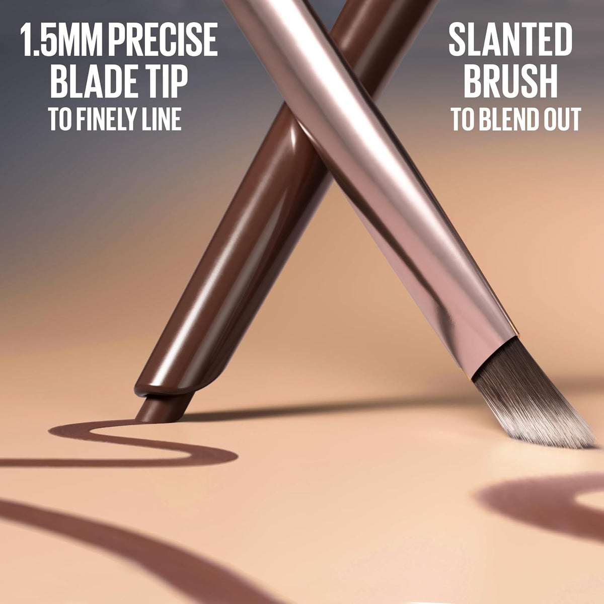 Dual ended Maybelline eye makeup tool packaging