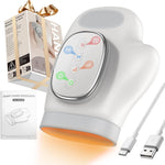 YNSZAS professional hand massager front view showing the smart control panel and premium white outer body structure