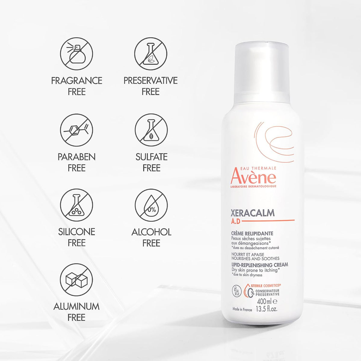 Authentic Avene XeraCalm A.D imported skincare