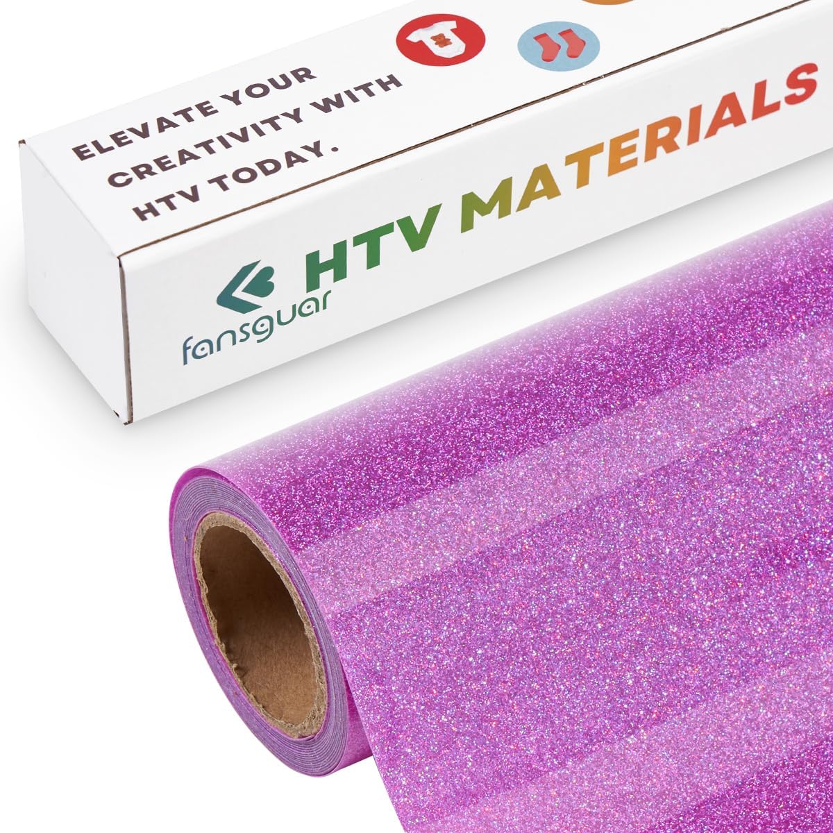 HTV Glitter Heat Transfer Vinyl 12"x12" Bundle 15 Sheets Iron on for DIY Design Shirts Gifts (Assorted 15 Colors) - Image 9
