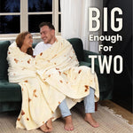Folded Acteb taco blanket showcasing its plush texture and vibrant colors.