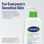 Cetaphil body and face lotion bottle texture demonstration