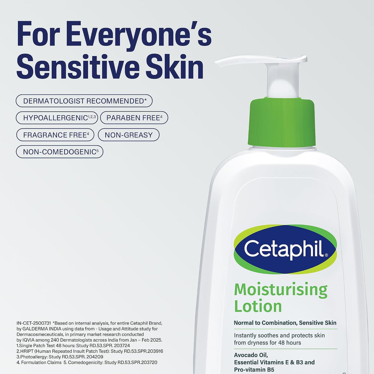 Cetaphil body and face lotion bottle texture demonstration