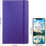 Fleekool leather graph grid notebook showing hardcover texture