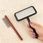 Professional tool for restoring sheepskin rug texture