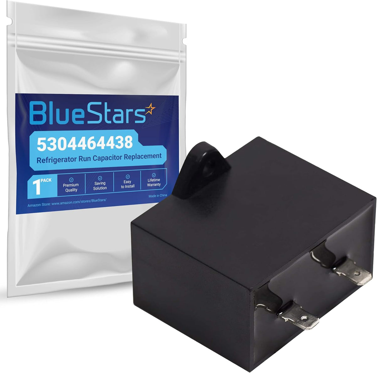 BlueStars 5304464438 Refrigerator Run Capacitor Replacement front view commercial appliance repair part