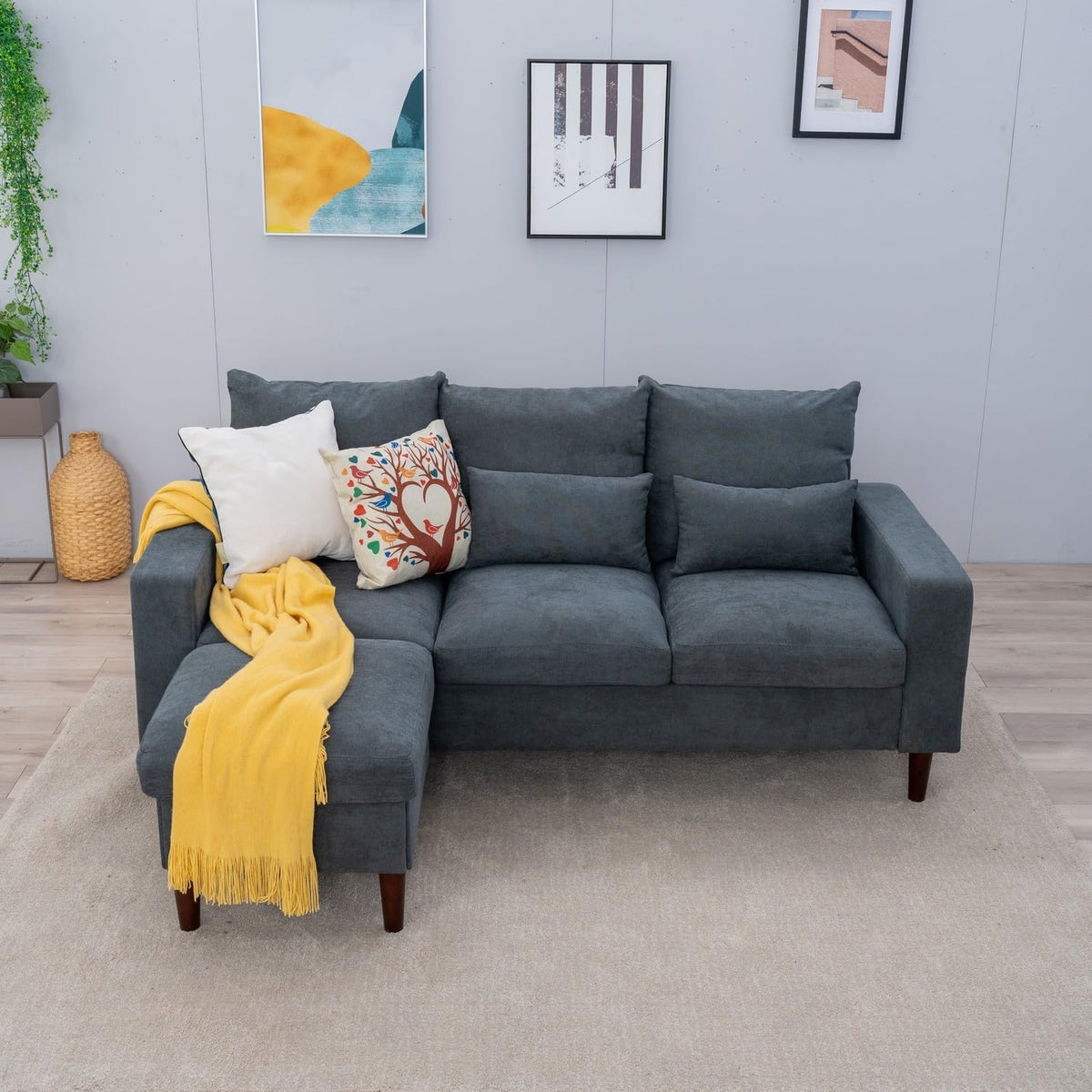 Panana modern sofa wooden legs and base construction