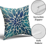 Lifestyle setup featuring the spring floral pillow covers in a living room
