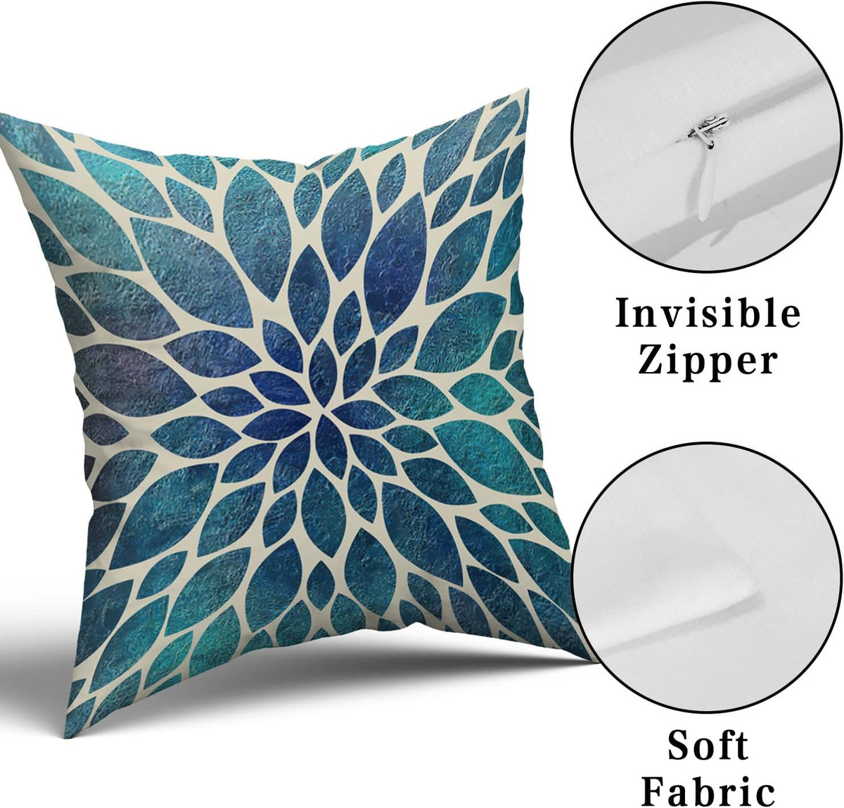 Lifestyle setup featuring the spring floral pillow covers in a living room