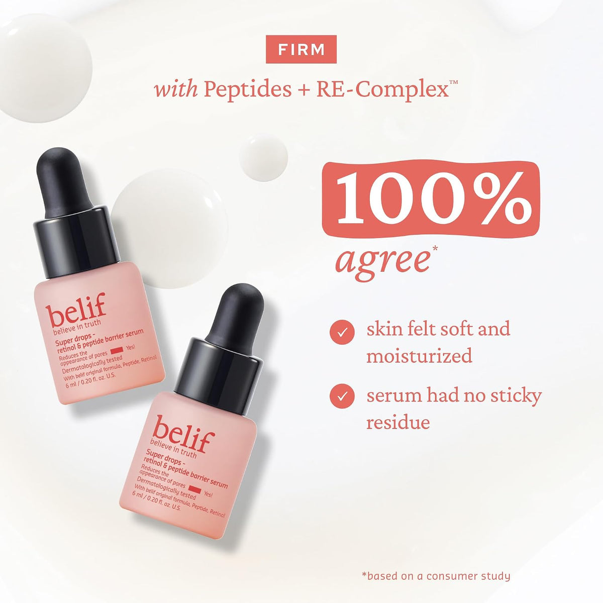 Travel sized Korean skincare serums by Belif in packaging