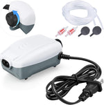 Hitop dual outlet aquarium air pump front view for fish tanks