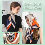 Wuziningle silk bandana styled around neck