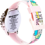 Hello Kitty flashing LED watch illuminated light feature view