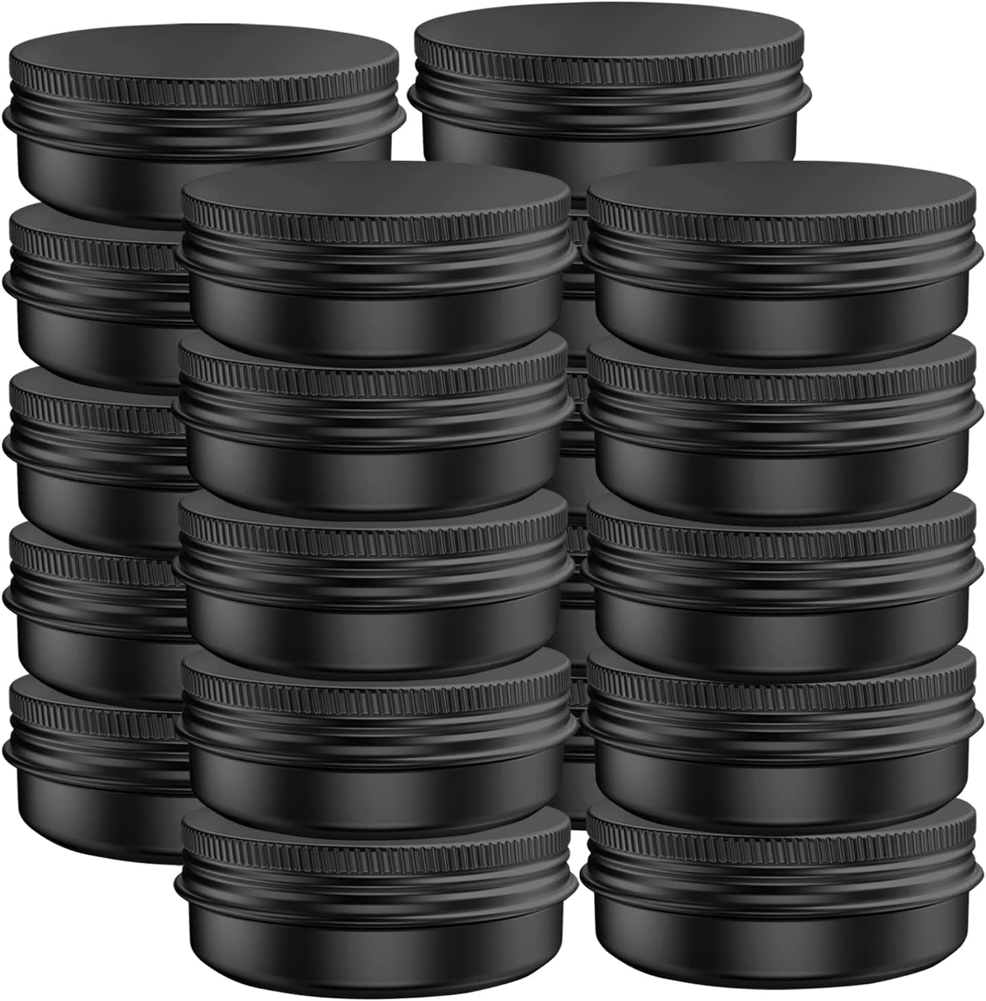 Axe Sickle 20 pieces aluminum tin jars front view