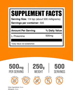 BulkSupplements L-Threonine powder packaging for health support