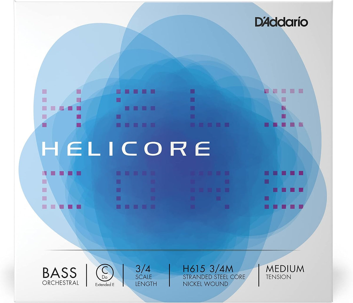D'Addario Helicore Orchestral Bass Single C String front view packaging