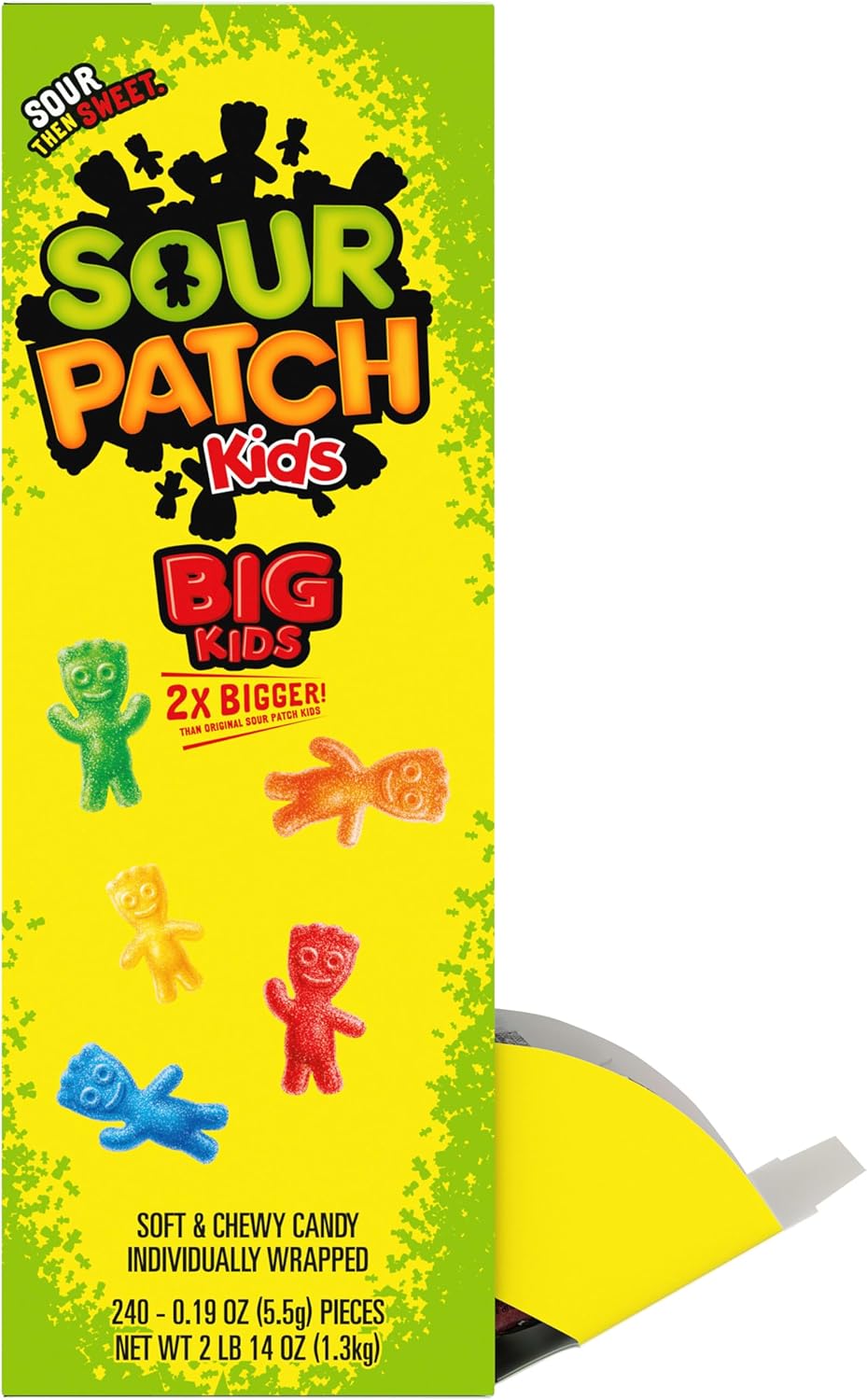 SOUR PATCH KIDS Big Kids Individually Wrapped Soft & Chewy Gummy Candy, Bulk Candy, 240 Count Box - Image 15