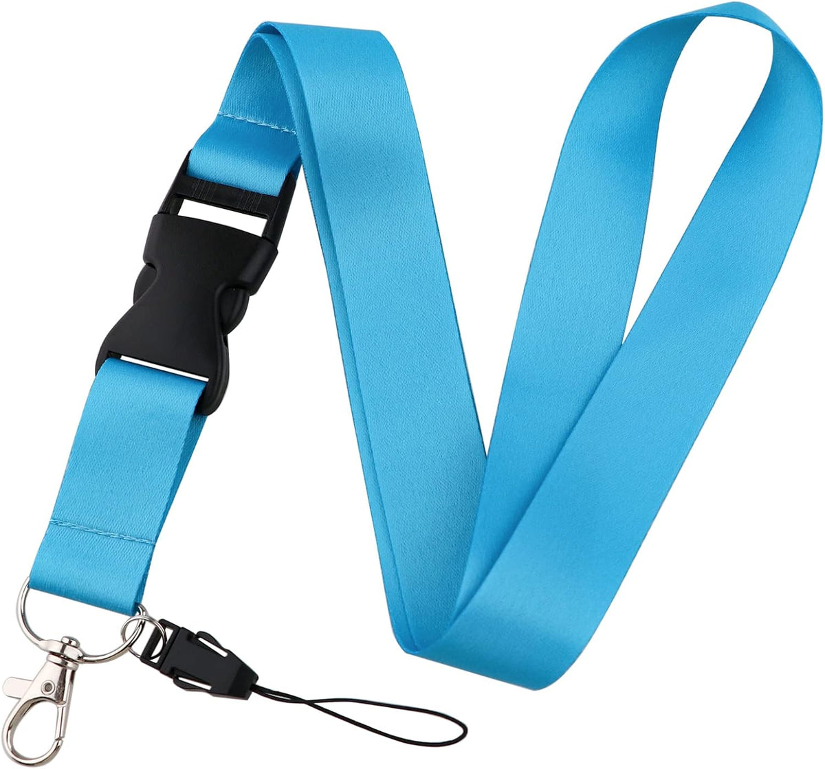 Solid Navy BLue Neck Badge Lanyard for Keys & ID Badge Cute Keychain Lanyard for Women Men Staff Teachers Cool Breakaway Key Lanyard for ID Holder - Image 10