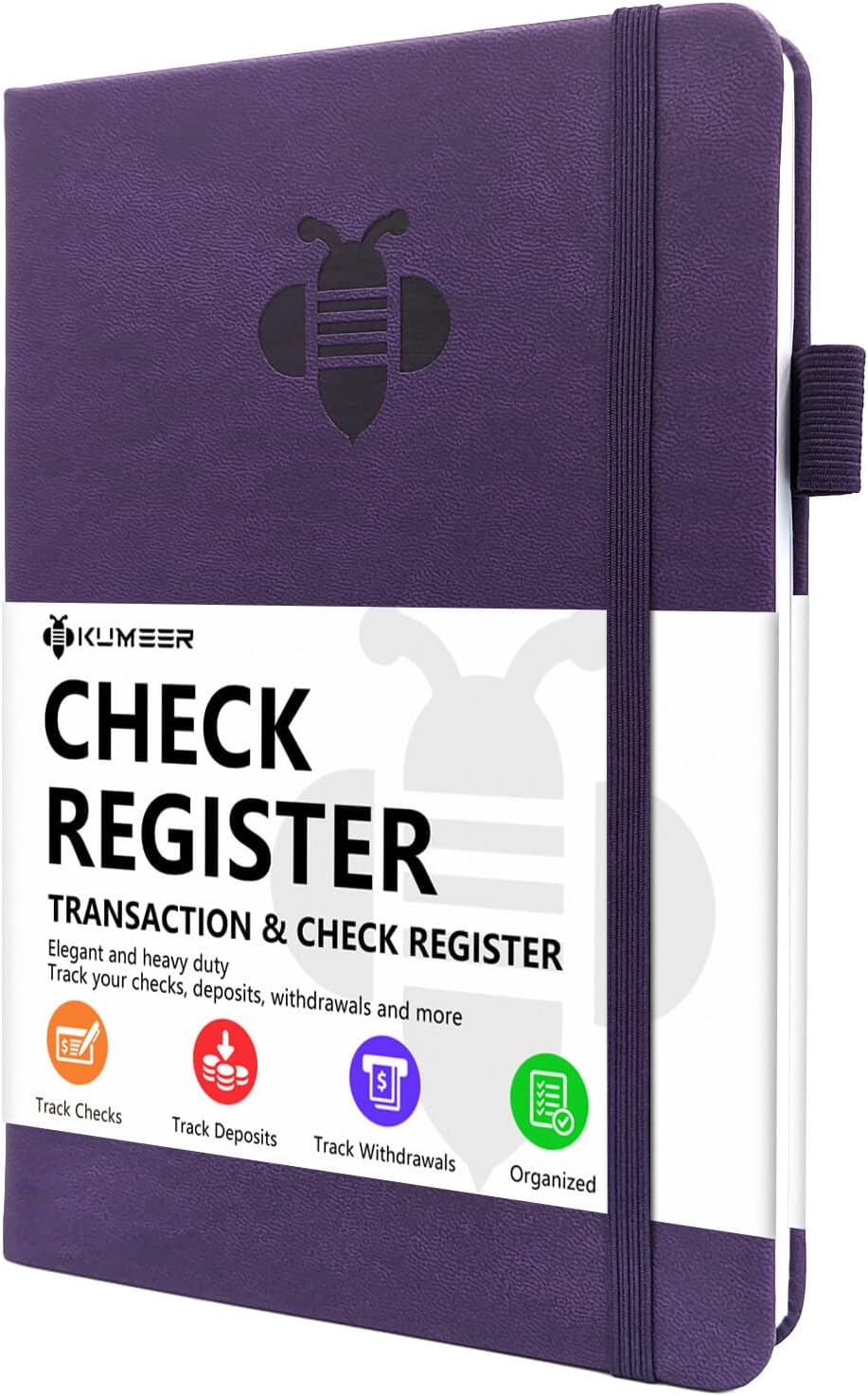 Check Register - Elegant Check Registers for Personal Checkbook with Check & Transaction Registers, Hardcover Checkbook Log 5.2x7.6" (Mint Green) - Image 9