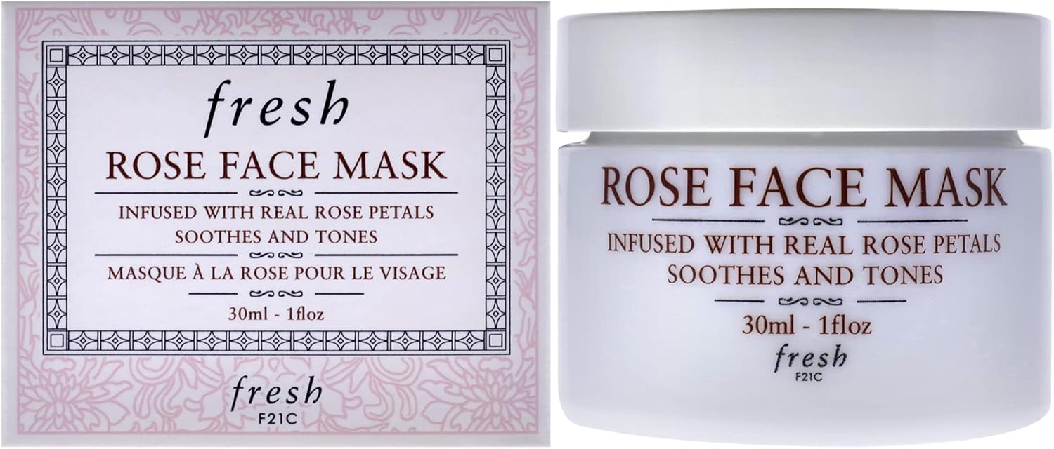 Fresh Rose Face Mask 1 Ounce jar front view authentic USA import