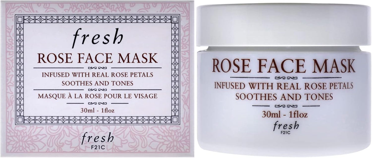 Fresh Rose Face Mask 1 Ounce jar front view authentic USA import
