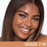 Premium glowing complexion makeup liquid product view.