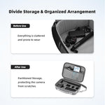 Flymile action camera protective bag interior Lycra lining detail