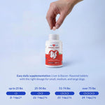 Authentic Coco and Luna cranberry extract tablets for balancing dog urine pH levels.
