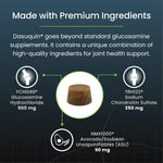 Nutramax veterinary recommended hip and joint formula packaging back details