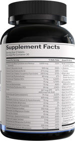 Rule 1 Men's Multivitamin 90 tablets nutritional supplement label details