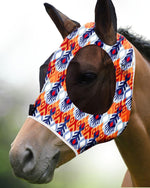 Harrison Howard Super Comfort Stretchy Fitting Horse Fly Mask with UV Protection Soft on Skin with Breathability Pastel Mix Pony - Image 11