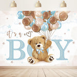 Imirell bear baby shower backdrop lifestyle photography angle