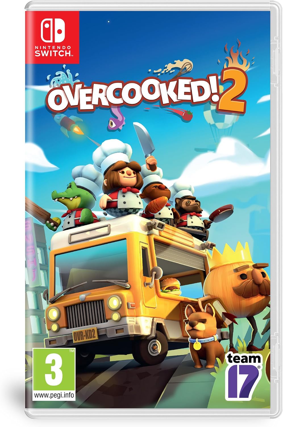 Fireshine Games Overcooked! 2 Nintendo Switch front view