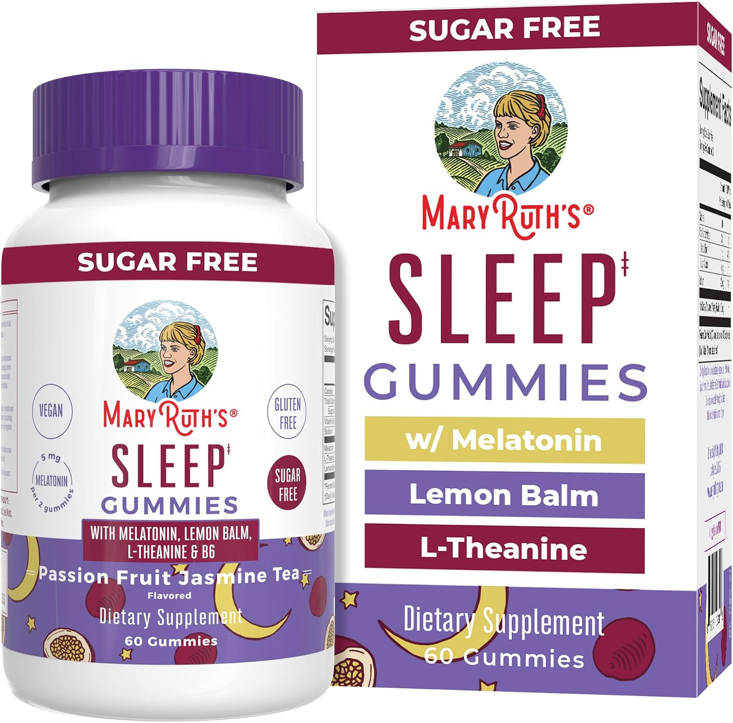 MaryRuth Organics Melatonin 5mg Sleep Gummy bottle front view online store