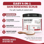 pureSCRUBS body scrub set with wooden spoon and accessories