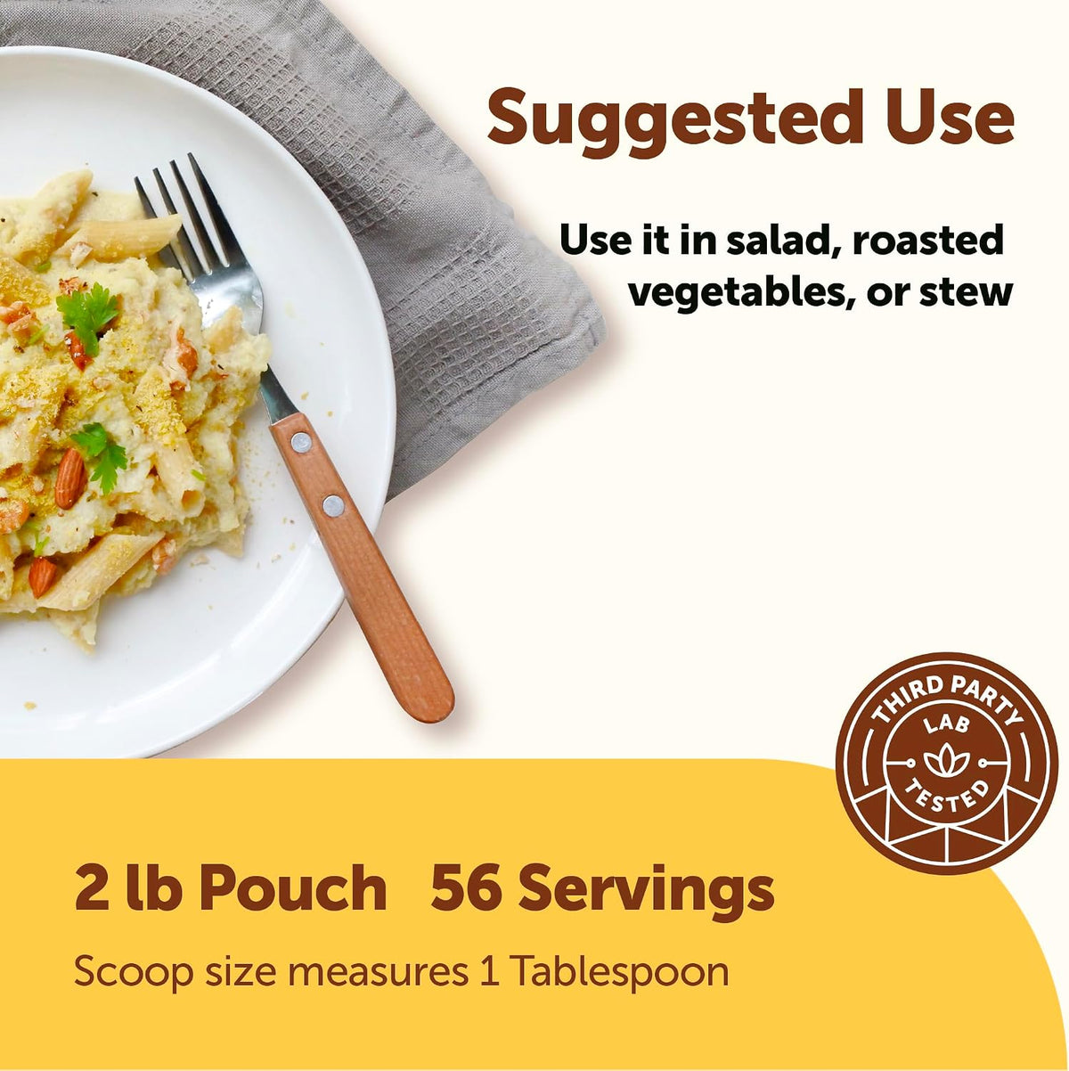 Micro Ingredients nutritional yeast flakes serving suggestion on popcorn