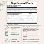 Micro Ingredients 8-in-1 supplement facts label close up view